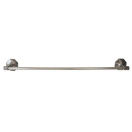 Porte serviette en laiton argenté, fixation murale