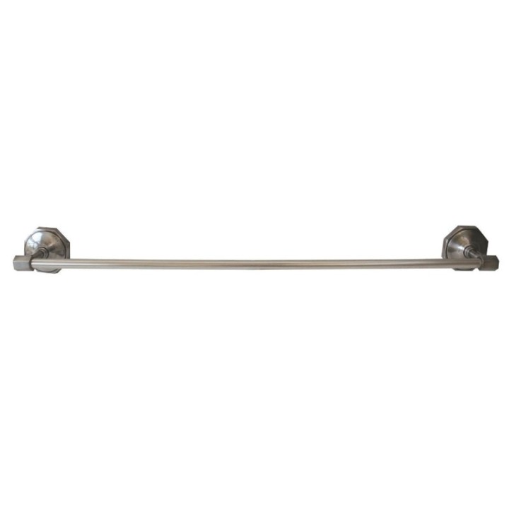 Octo 1-bar towel rail in brass