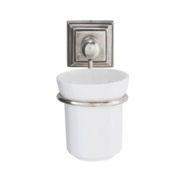 Porte brosse à dents vintage en céramique, collection Alpha