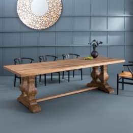 Magistrale rectangular table in solid old pine