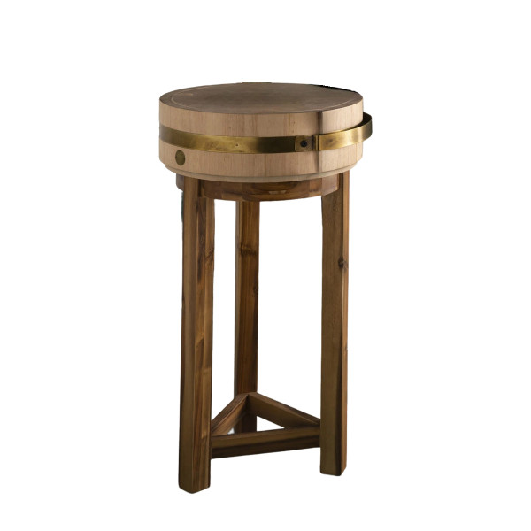 Billot rond en bois massif D36 cm