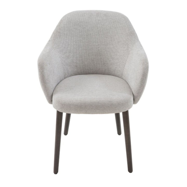 Lot de 2 Fauteuils de table Ernest gris