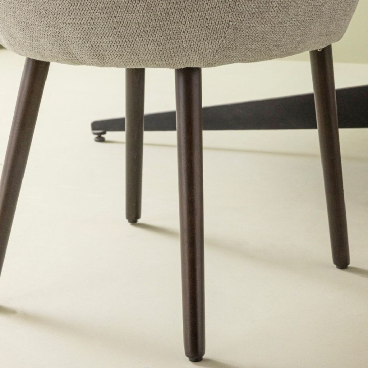 Lot de 2 Fauteuils de table Ernest gris