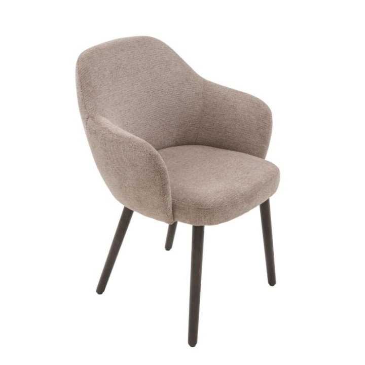 Ernest set of 2 fabric bridge armchairs