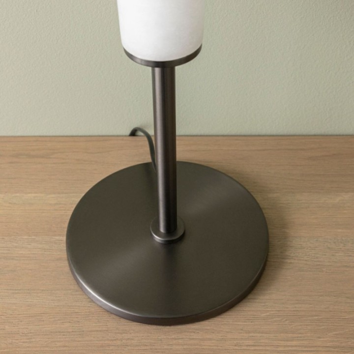 Alabaster and Metal Table Lamp MONTAIGNE