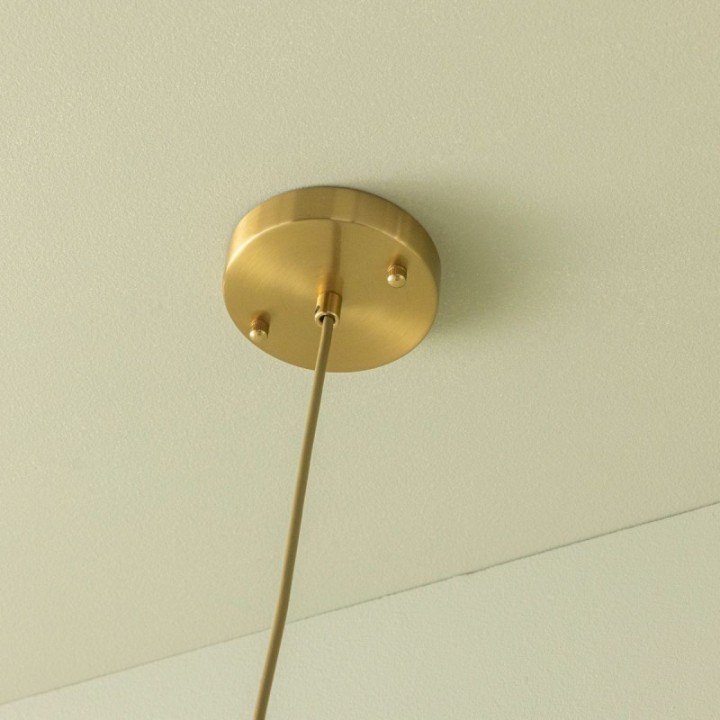 Orion black metal chandelier with gold brass finish