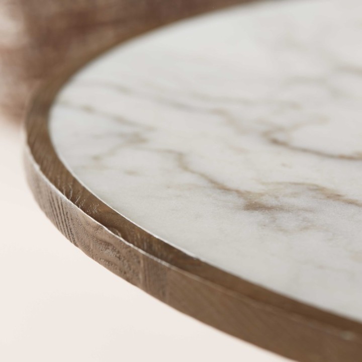 Table basse Mafra marbre blanc