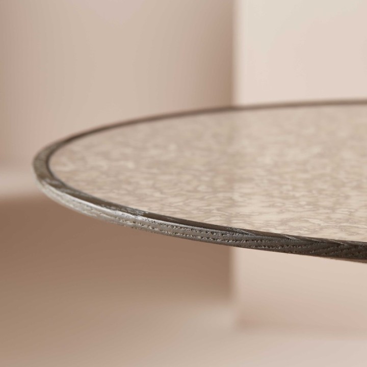 Mafra Side Table antique glass