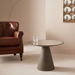 Mafra Side Table antique glass