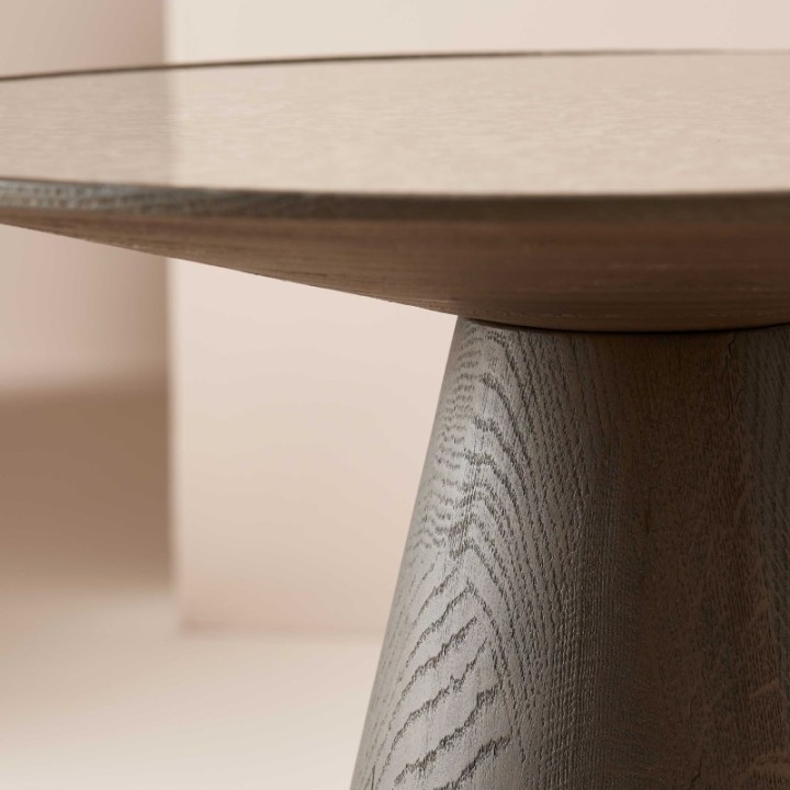 Mafra Side Table antique glass