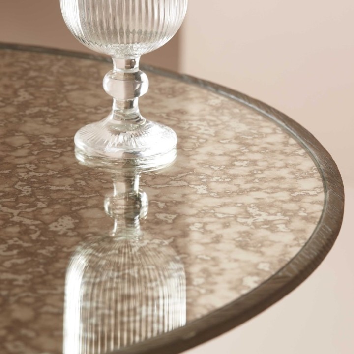 Mafra Side Table antique glass