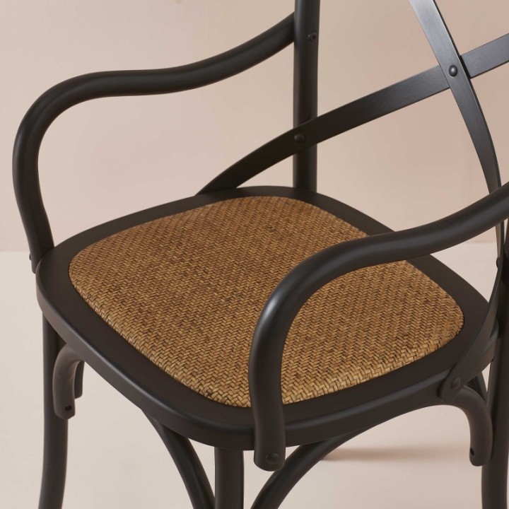 Bistrot set of 2 black Bridge chairs
