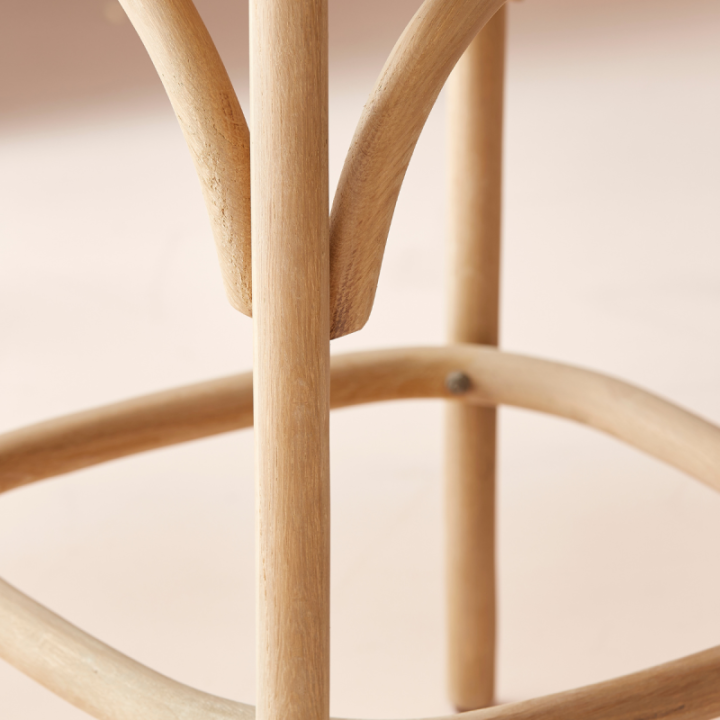 Oxidised oak Bistrot counter chair