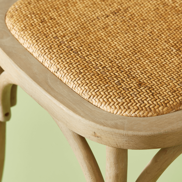 Chaise Bistrot chêne oxydée lot de 6pcs