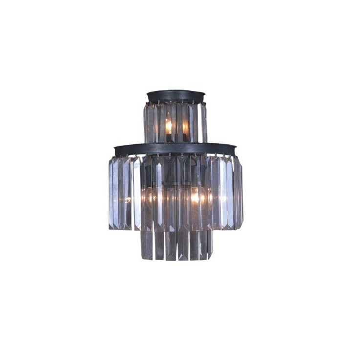 Fulgurant wall light in grey metal