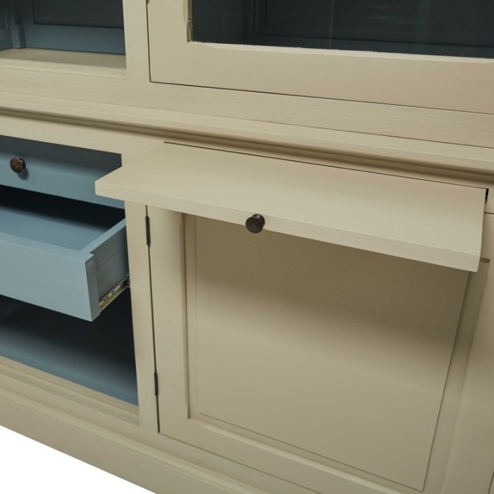 Saint-Germain buffet with storage & shelves - 3 doors