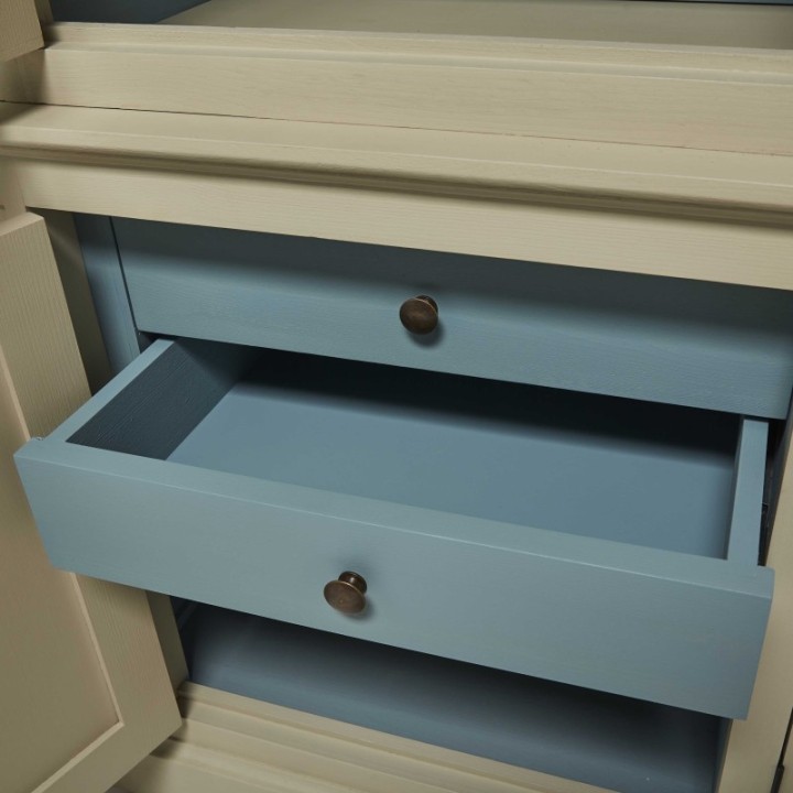 Saint-Germain buffet with storage & shelves - 3 doors