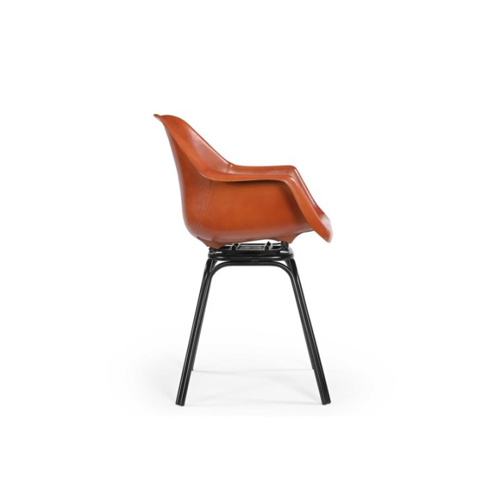 Rockie leather bridge armchair