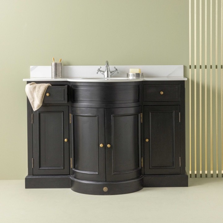 Black Hausmann washbasin cabinet
