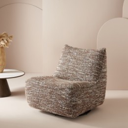 Fauteuil Pivotant en Tissu - LUKE