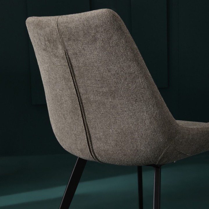 Chaise taupe Colombe lot de 6pcs