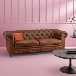 Canapé Chesterfield 3 places (choco)
