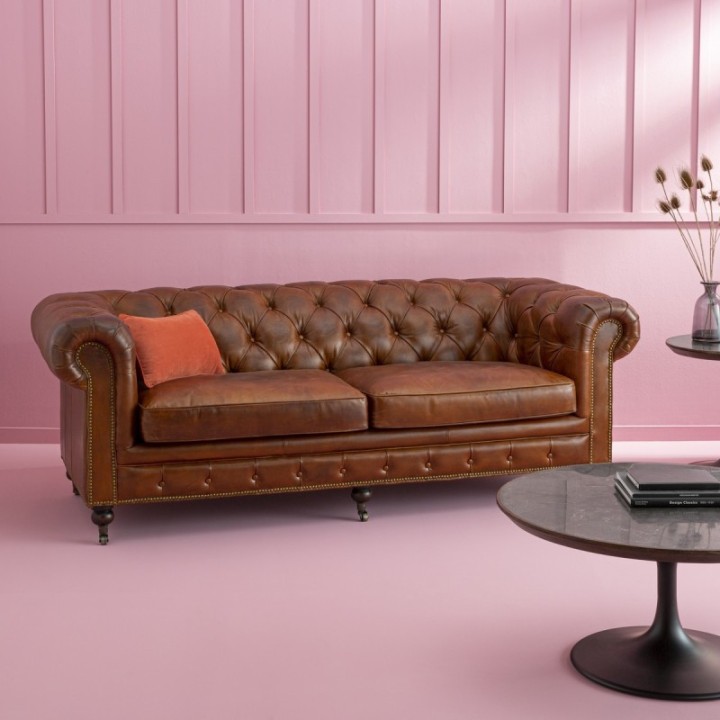 Chesterfield 3-seater Sofa (choco)