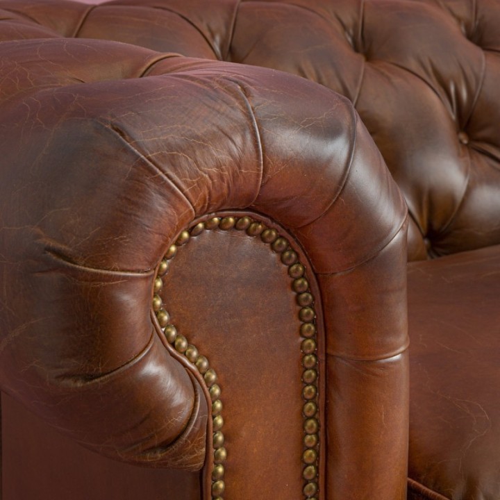 Chesterfield 3-seater Sofa (choco)