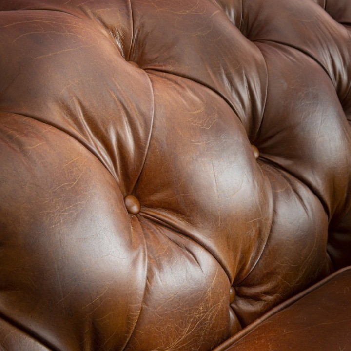 Canapé Chesterfield 3 places (choco)