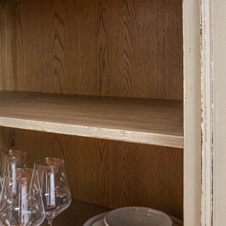 Buffet en pin massif patiné gris vieilli JOSEPHINE