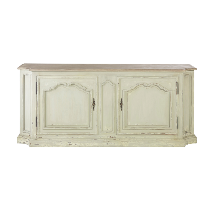Josephine sideboard in solid pine with aged grey patina