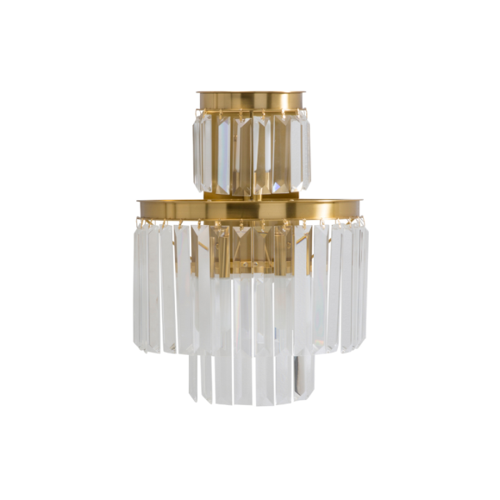 Fulgurant gold wall light