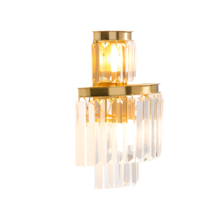 Fulgurant gold wall light