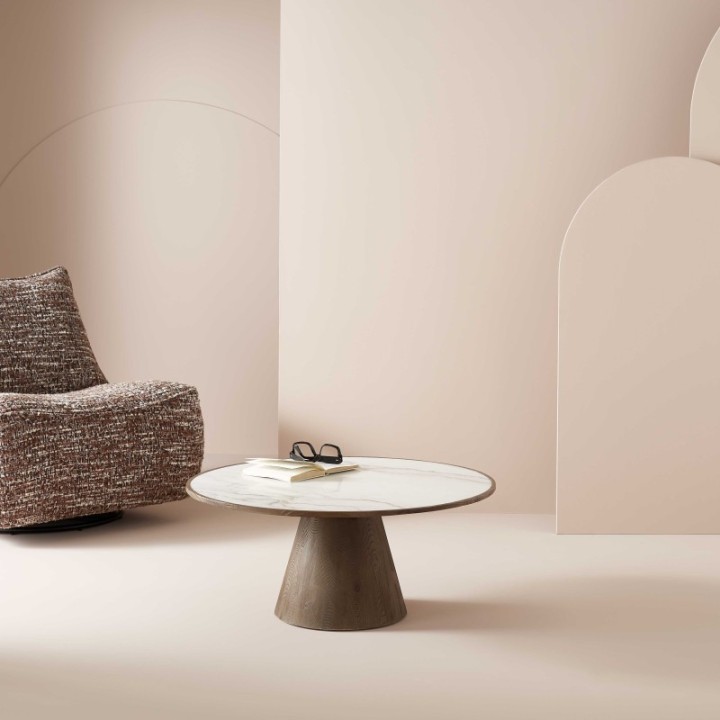 Table basse Mafra marbre blanc