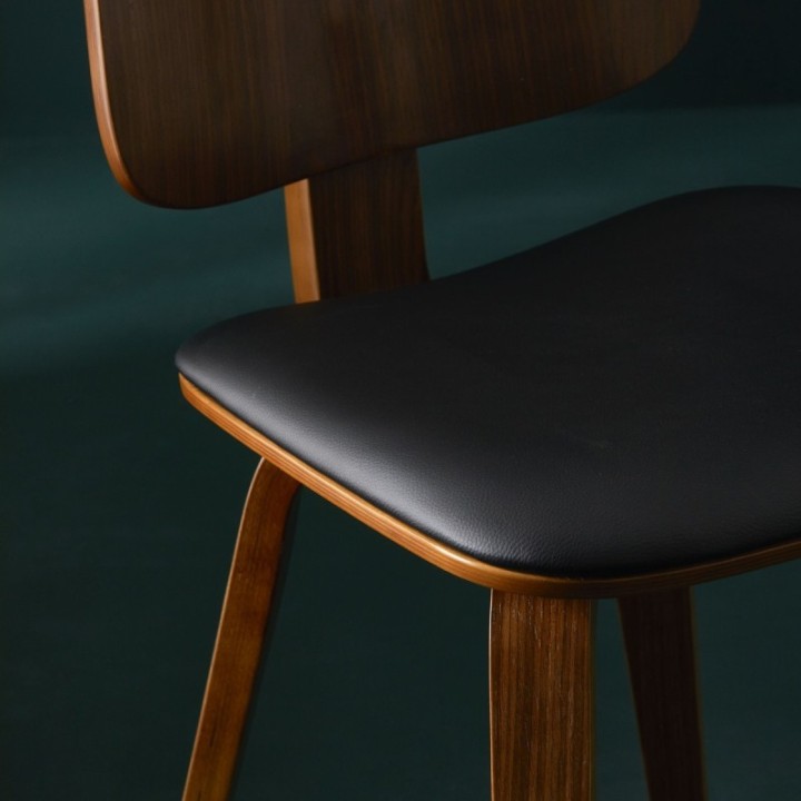 Brad Chair black vinyl Set of 6