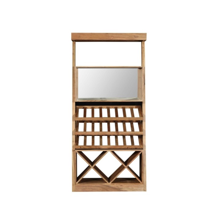 Balthazar solid acacia wine cabinet