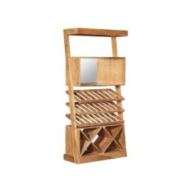 Balthazar solid acacia wine cabinet