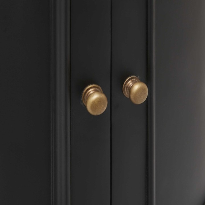 Black Hausmann mini washbasin cabinet