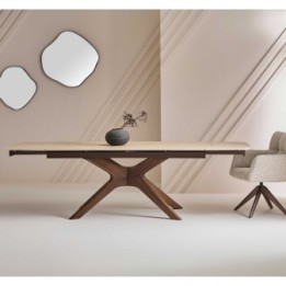 Tivoli ceramic table with extension leaves