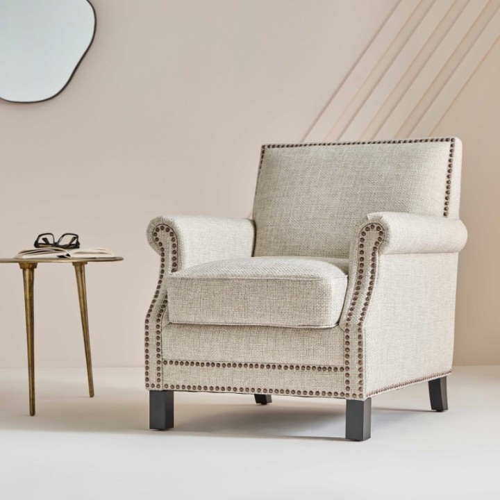 Hector Armchair woven linen