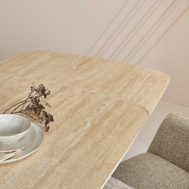 Tivoli ceramic table with extension leaves