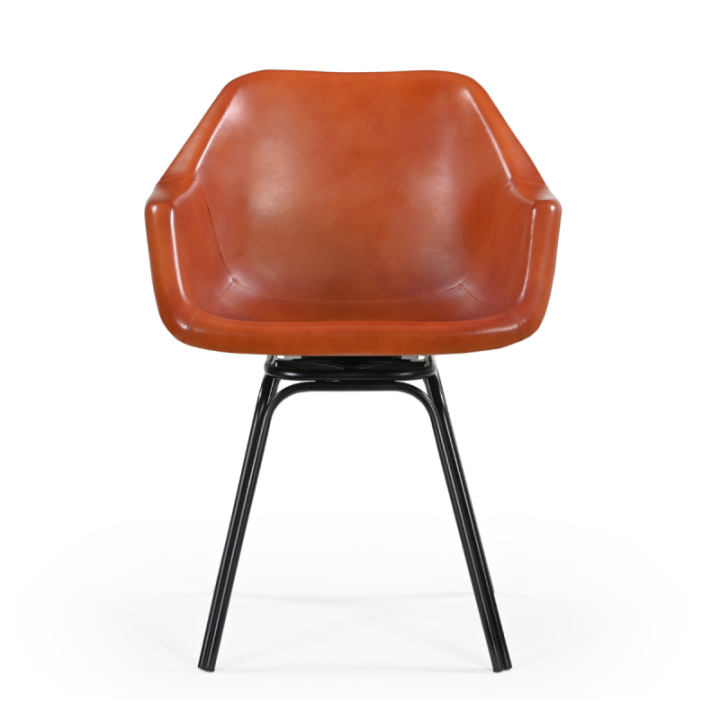 Rockie leather bridge armchair