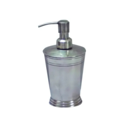 Distributeur de savon liquide vintage, laiton argenté