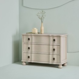 Edmonde Chest of Drawers Linen and Terracotta