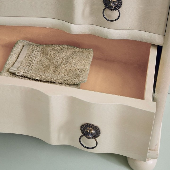 Edmonde Chest of Drawers Linen and Terracotta