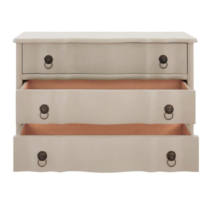 Edmonde Chest of Drawers Linen and Terracotta
