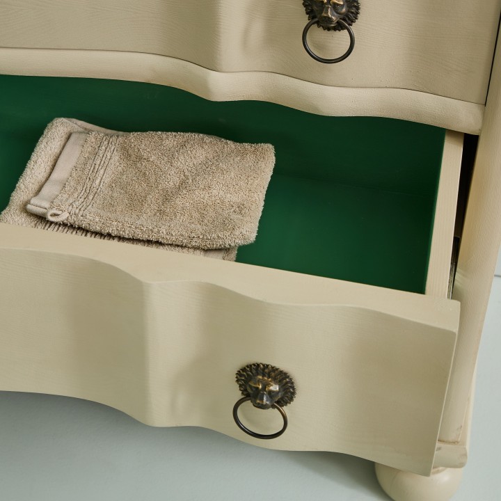 Edmonde Chest of Drawers Slate and green