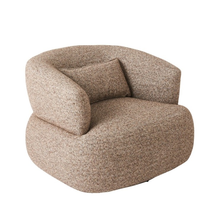 Fauteuil pivotant brun REGIS