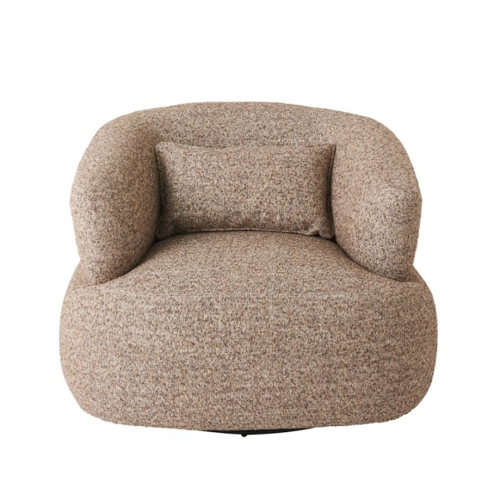 Fauteuil pivotant brun REGIS