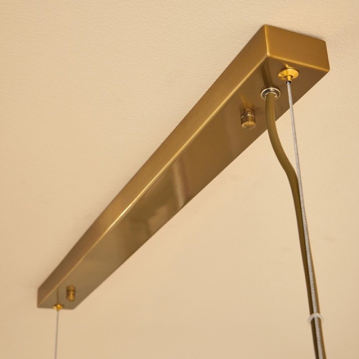 Lustre tube simple en métal finition laiton doré TUBES